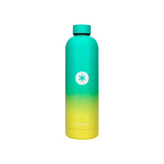 Botella de agua isotérmica acero inoxidable Antartik 750ml Amarillo-Verde libreriadavinci