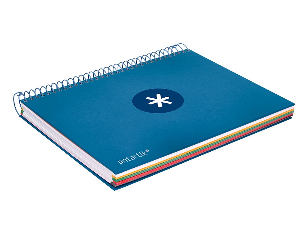 Cuaderno espiral A5 Antartik 5mm Azul Oscuro libreriadavinci