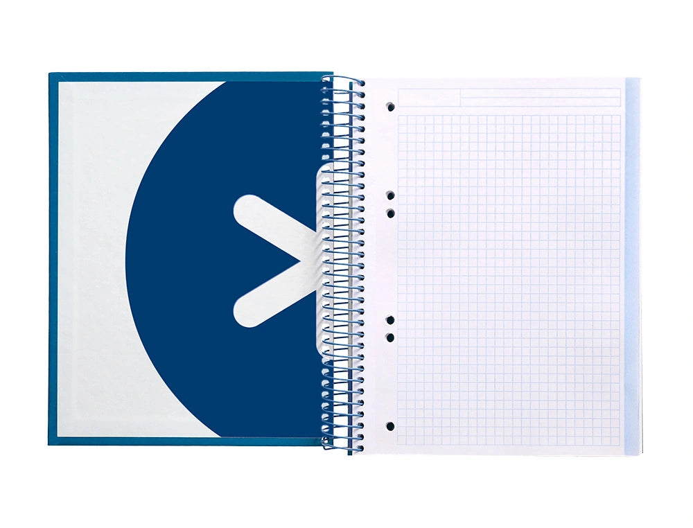 Cuaderno espiral A5 Antartik 5mm Azul Oscuro libreriadavinci