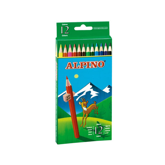 Caja 12 lápices de colores Alpino libreriadavinci