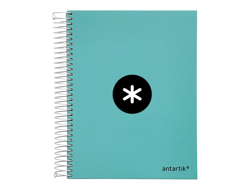 Cuaderno espiral A5 Antartik 5mm Menta libreriadavinci