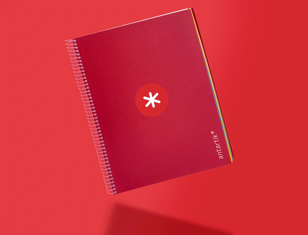 Cuaderno espiral A4 Antartik 5mm Frambuesa libreriadavinci