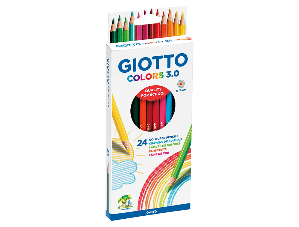 Caja 24 lápices de colores Giotto libreriadavinci
